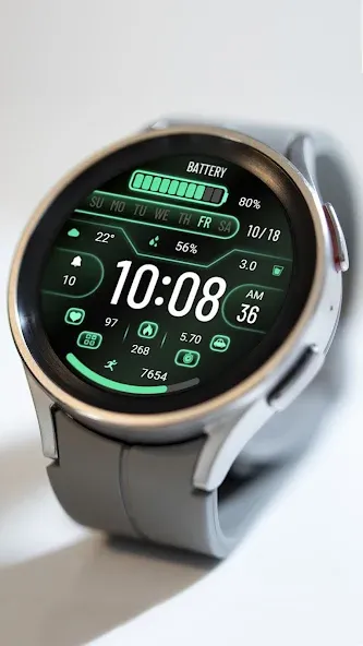 Gradient Green Light ZKinWatch screenshot 20