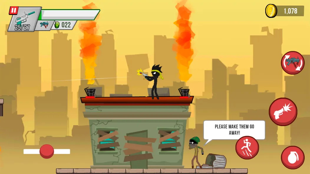 Stick vs Zombies: Platformer screenshot 6