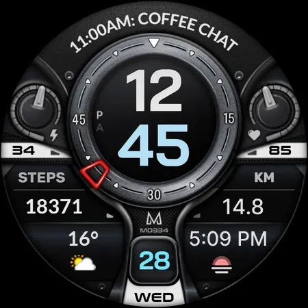 MD334 Digital watch face screenshot 15