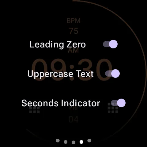 Black Face Watch Face screenshot 11