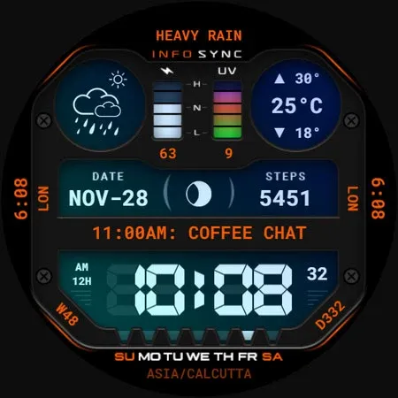 InfoSync Watch Face 134 screenshot 8