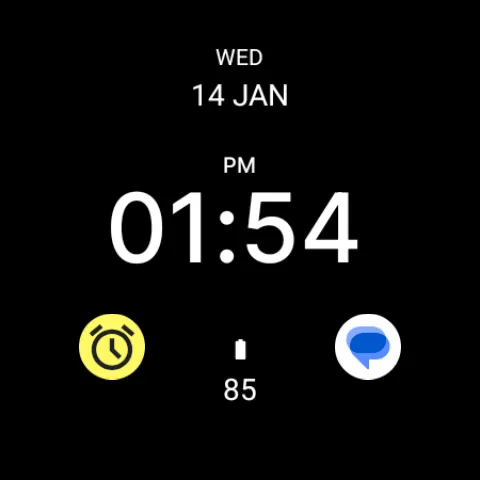 Simple Black Watch Face screenshot 7