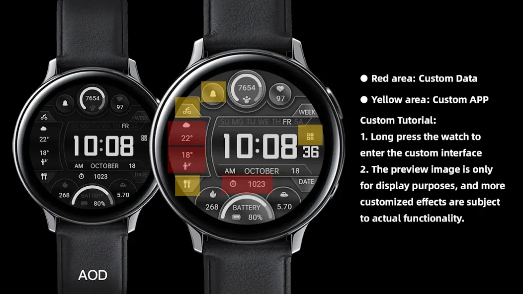 ZKin Watch Face Extremely Gray screenshot 3