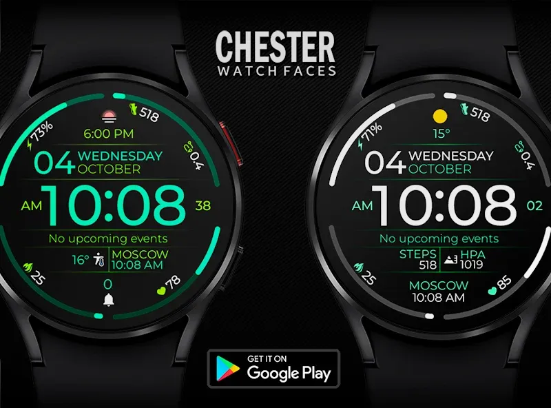 Chester Infinity watch face screenshot 10