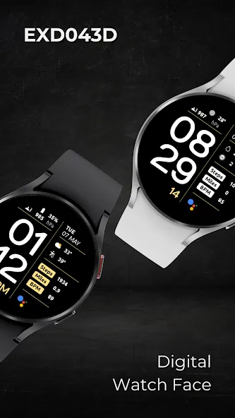EXD043D: Digital Watch Face screenshot 7