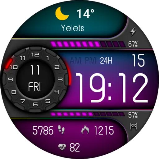 Digital Odaxuwo Watch face screenshot 23