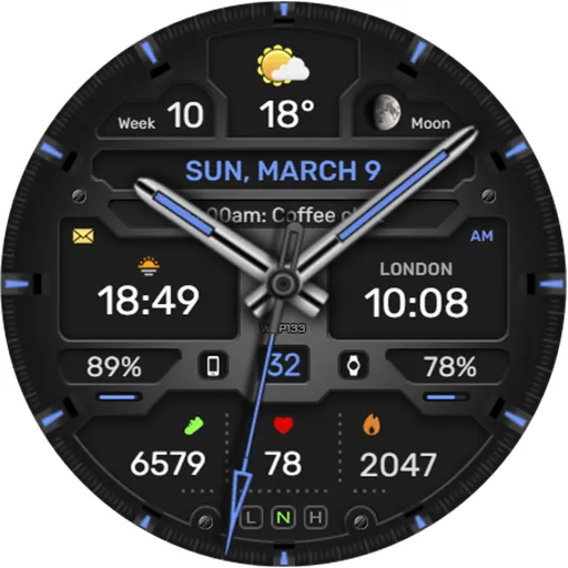 WFP 133 Brutal watch face screenshot 45