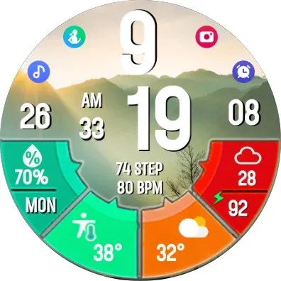 N-SPORT530 Digital Watch Face screenshot 10