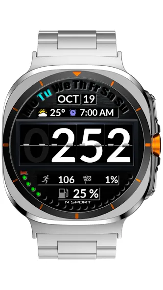 NTV520 - Digital watch face screenshot 2