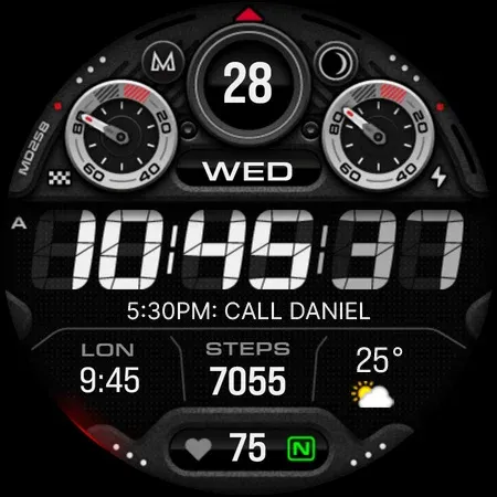 MD258 Digital watch face screenshot 25