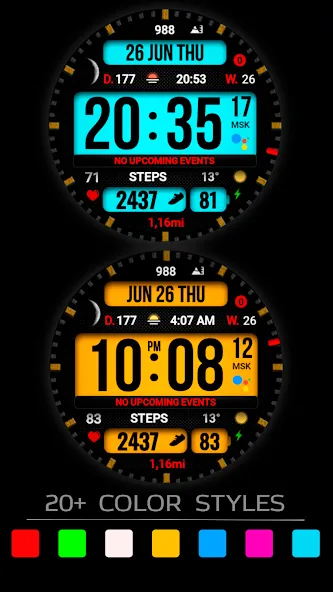 Dgt BigMod Informer Watch face screenshot 3
