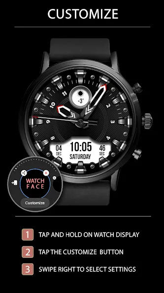 WFP 224 Modern watch face screenshot 5