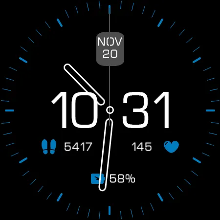 Key101 Analog Watch Face screenshot 25