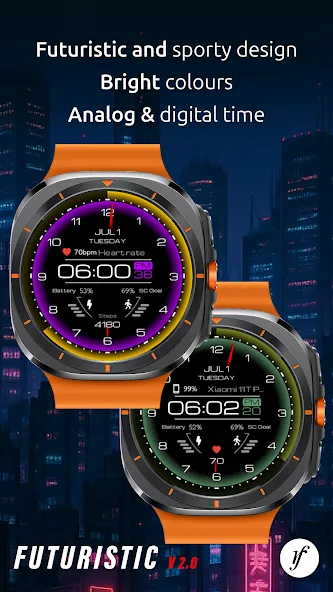 Futuristic Watch Face screenshot 2