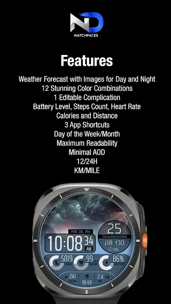 Weather Watchface — NDW067 screenshot 21
