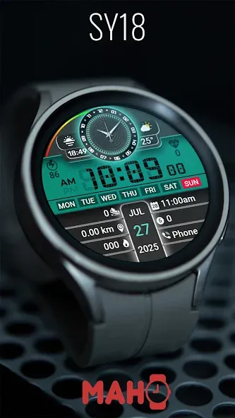 SY18 Watch Face for Wear OS screenshot 3
