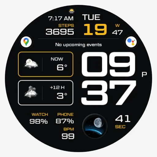 NW073: Digital watch face screenshot 12