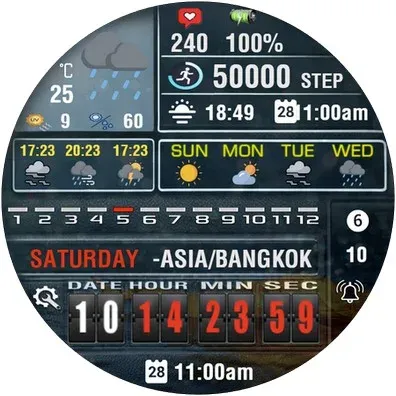 N-SPORT746 Digital Watch Face screenshot 12