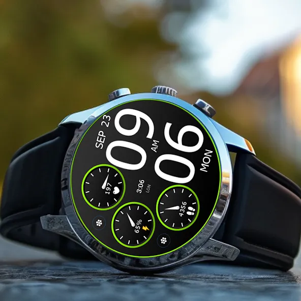 Key WF45 Digital Watch Face screenshot 5