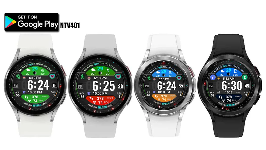 Digital Sport watchface NTV401 screenshot 21