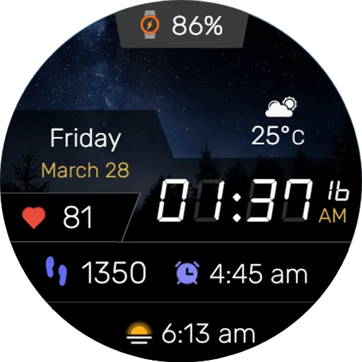Digitec Pro Watch Face Wear OS screenshot 8