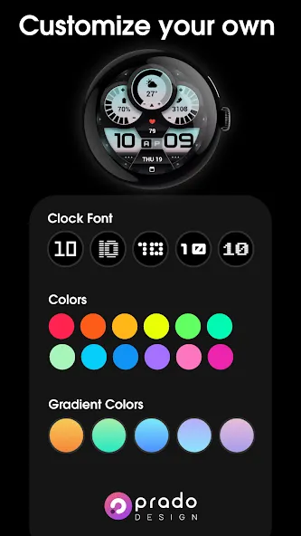 PRADO 84 Digital Watch Face screenshot 5