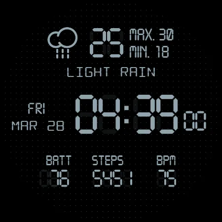 LCD Watch face screenshot 18