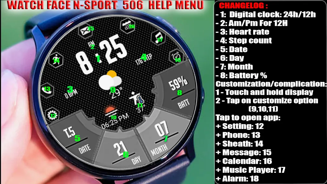 N-SPORT 506 High Digital Watch screenshot 8