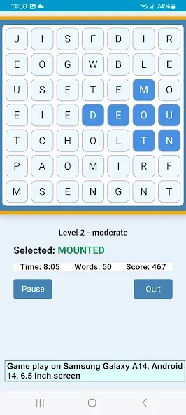 Word Construct Solitaire screenshot 6