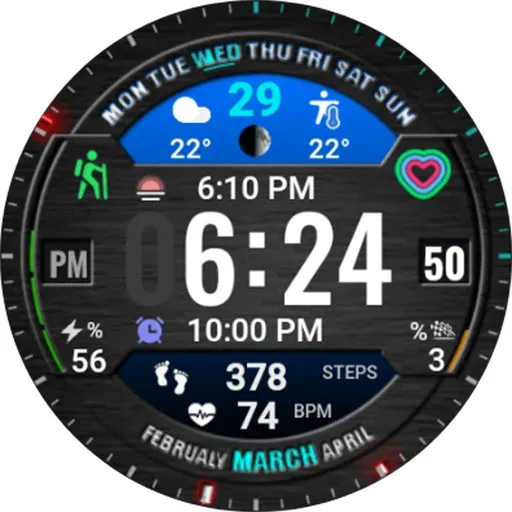 Digital Sport watchface NTV401 screenshot 26