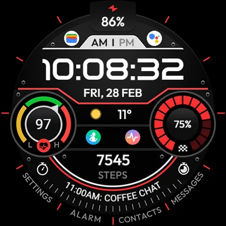 TVV Workout 3 Watch Face screenshot 8