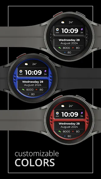 DADAM80: Digital Watch Face screenshot 2