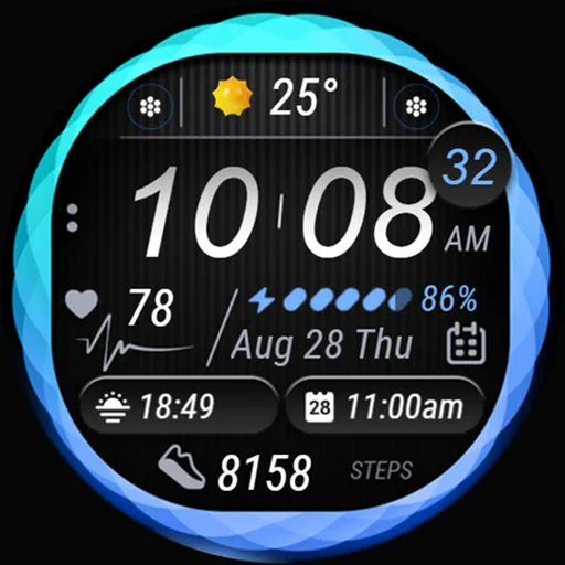 Colorful Watch Face - OMG 22 screenshot 30