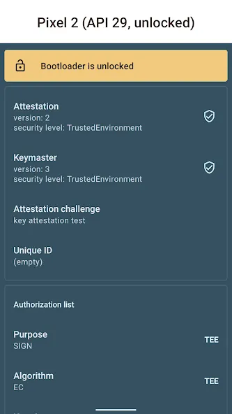 Key Attestation Demo screenshot 2