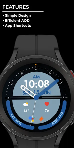 Nighty Hybrid 07 - watch face screenshot 2