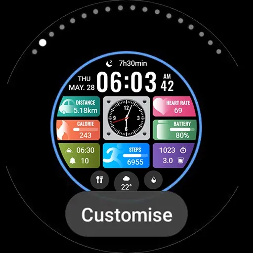 Small Clock Widget ZKin Watch screenshot 44