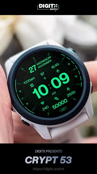 Crypt 53 Digital Watch Face screenshot 1