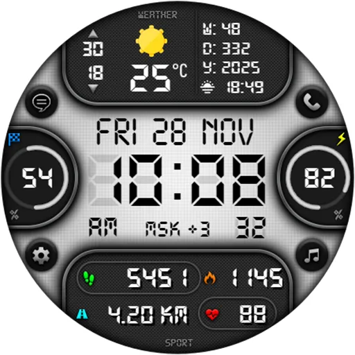 DIGI SIMULOR CTS71 Watch face screenshot 17