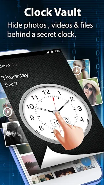 Clock Vault-Hide Photos,Videos screenshot 1