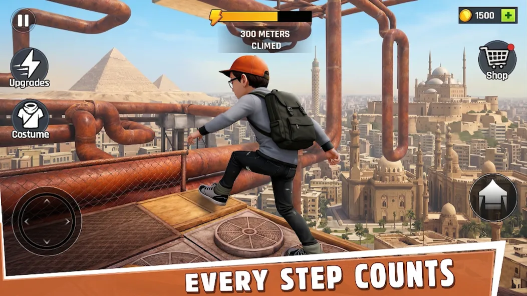 Only Going Up: Nick Parkour 3D screenshot 1