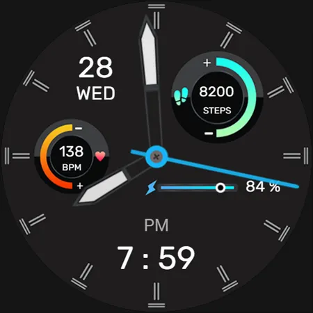 IA105 Hybrid Watchface screenshot 8