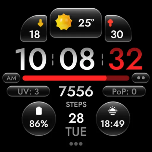 OMG 452 - Digital Watch Face screenshot 30