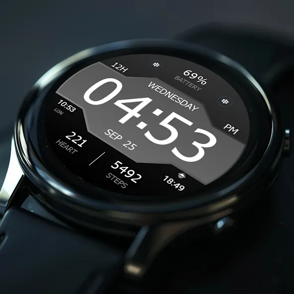 Key WF43 Digital Watch Face screenshot 8