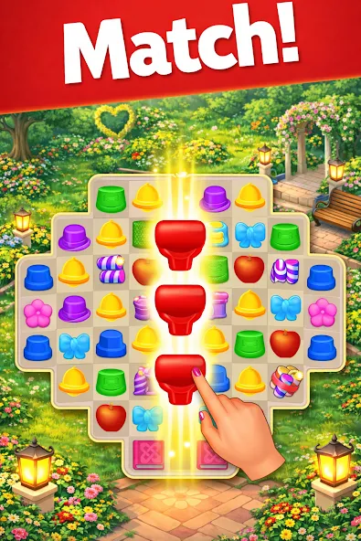 Jardin Match 3 - Déco Maison screenshot 5