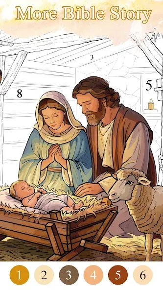 Bible Color Paint By Number screenshot 3