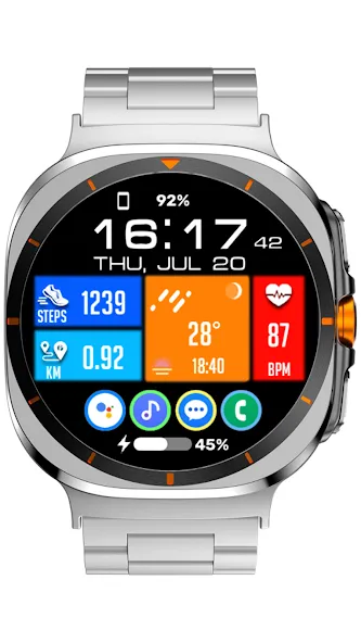 Tiles Window Watch Face NTV556 screenshot 13