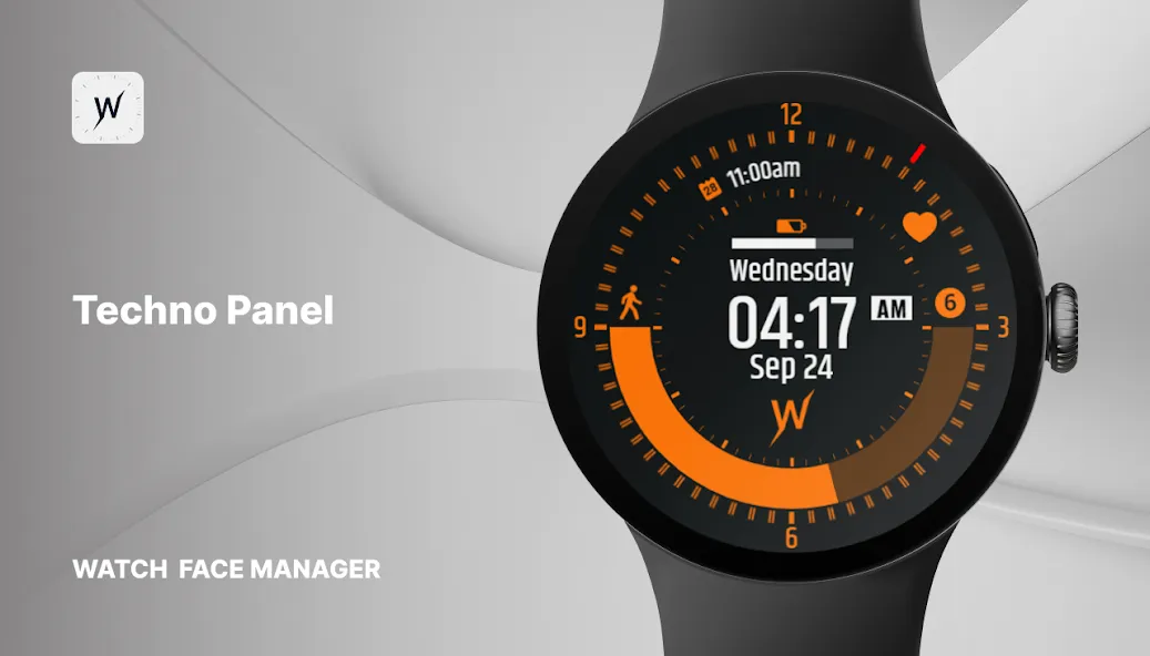 Techno Panel Watch Face screenshot 1