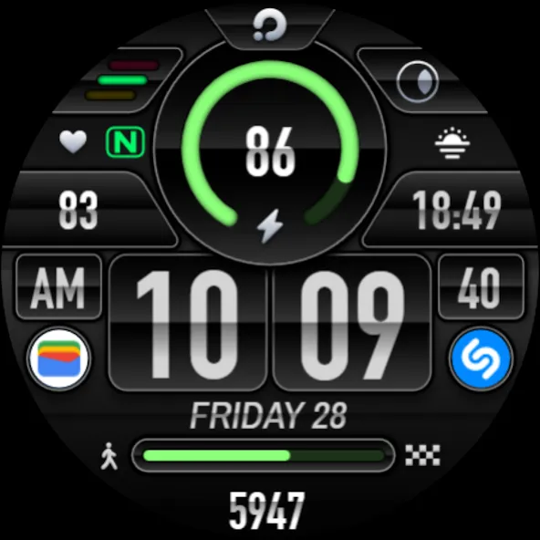 PRADO 11 Digital Watch Face screenshot 10