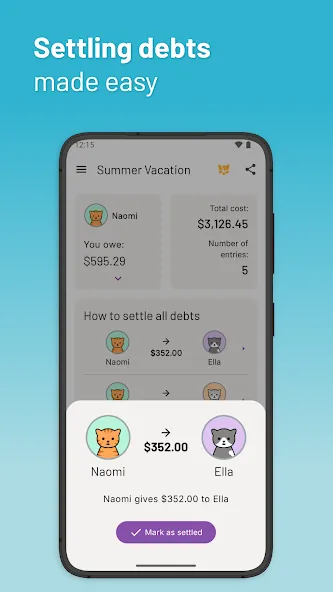 Kittysplit: Bills & cost split screenshot 3