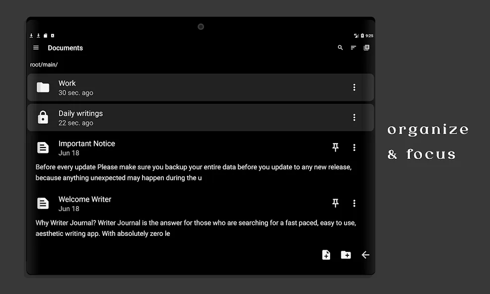 Writer Journal - Text,Note screenshot 16